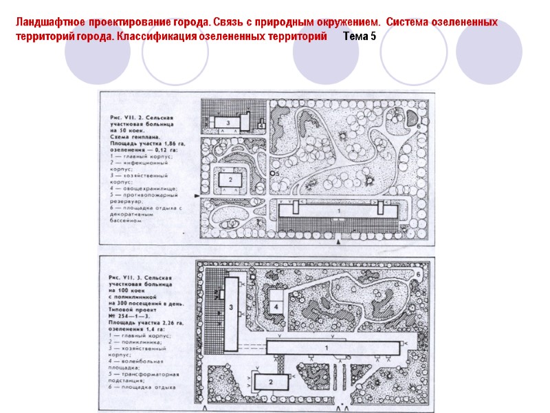 Ландшафтное проектирование города. Связь с природным окружением.  Система озелененных территорий города. Классификация озелененных